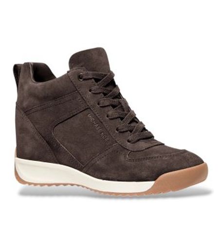 F6NKFS1S Chaussure Nikko S2 en daim avec semelle compensée (36), Cuir, Plat, Lacets, Casuel - Michael Kors - Modalova