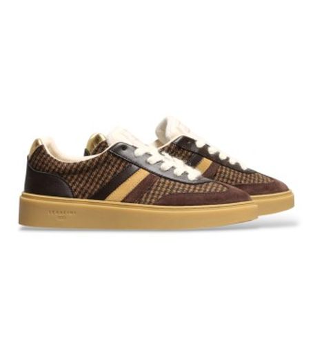 AI26DCOU Baskets en daim Court marron (36), Plat, Cuir, Lacets, Casuel - Serafini - Modalova