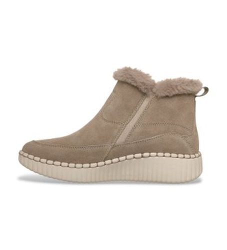 Bottines Relaxed Fit : Wilshire Blvd - Fresh Zip (36), Cuir, Beige, Plat, Fermeture éclair, Casuel - Skechers - Modalova