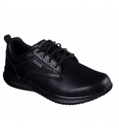 Chaussures en cuir Delson Antigo (42), Plat, 1 à 3 cm, Lacets, Casuel - Skechers - Modalova
