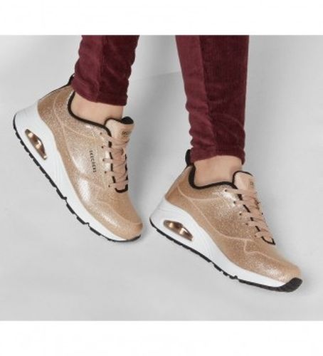 Chaussures Uno Diamond Shatter (38), Doré, 3 à 5 cm, Lacets, Casuel - Skechers - Modalova