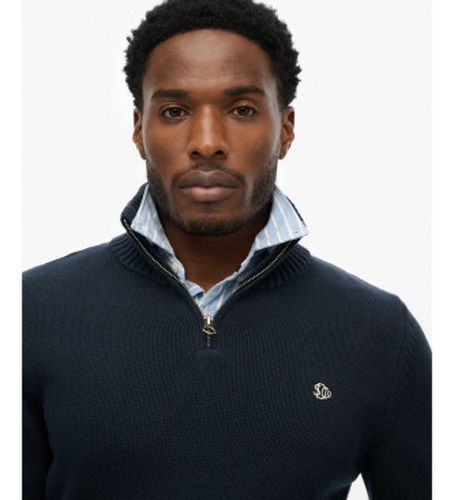M6110706A Pull col mao avec fermeture éclair (S), Casuel, Coton - Superdry - Modalova
