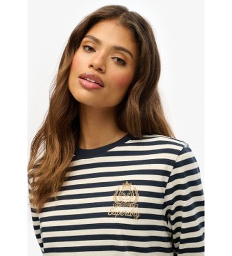 W6012109A Country Club T-shirt (XL), Casuel, Coton, Manche longue, Marine - Superdry - Modalova