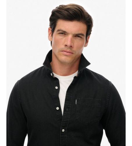 M4011065A Essentials Shirt (S), Noir, Casuel, Coton, Manche longue - Superdry - Modalova