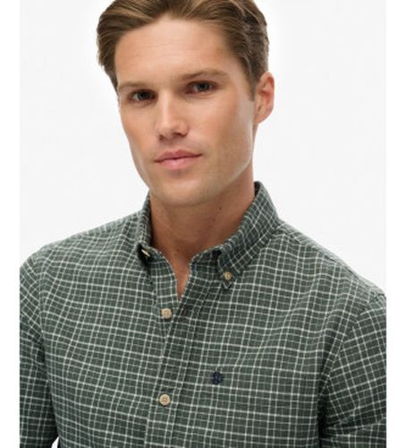 M4011042A Chemise Oxford à carreaux Premium (XXL), Casuel, Coton, Manche longue - Superdry - Modalova