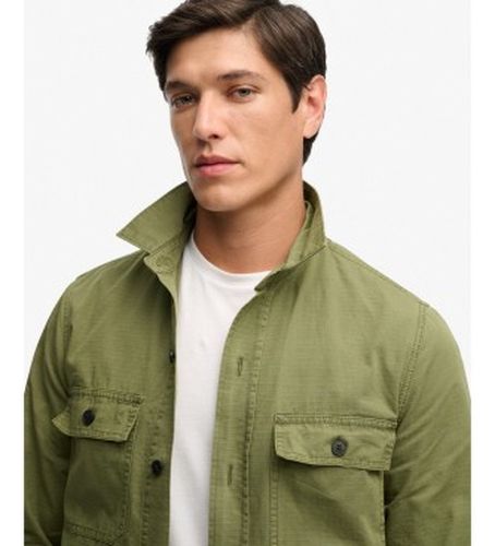 M4011143A Chemise Military verte (XL), Casuel, Coton, Manche longue - Superdry - Modalova