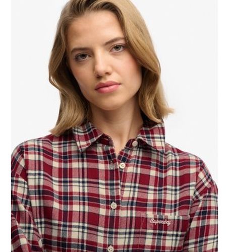 W4010547A Chemise Check Flannel Relaxed (S), Casuel, Coton, Manche longue - Superdry - Modalova