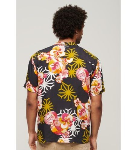 M4010740A Chemise Hawaiian Resort noire (XXL), Casuel, Coton, Manche courte - Superdry - Modalova
