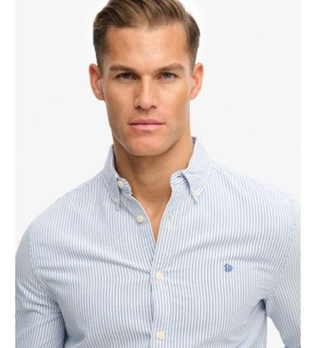 M4011100A Chemise preppy Oxford à rayures bleues (XL), Casuel, Coton, Manche longue - Superdry - Modalova