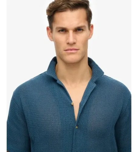 M4011058A Chemise Texture (L), Casuel, Coton, Manche courte - Superdry - Modalova