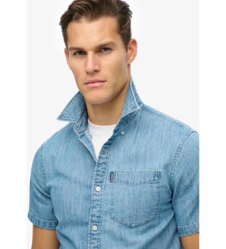 M4010998A Chemise essentielle en denim (M), Casuel, Coton, Manche courte - Superdry - Modalova