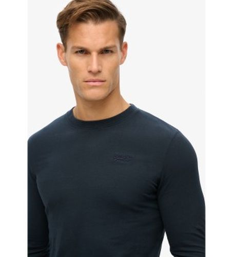 M6010550A T-shirt en coton biologique avec logo brodé en (S), Casuel, Manche longue - Superdry - Modalova