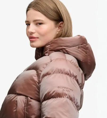 W5012187A Veste Matelassée Brillante à Capuche (S), Casuel, Polyester - Superdry - Modalova