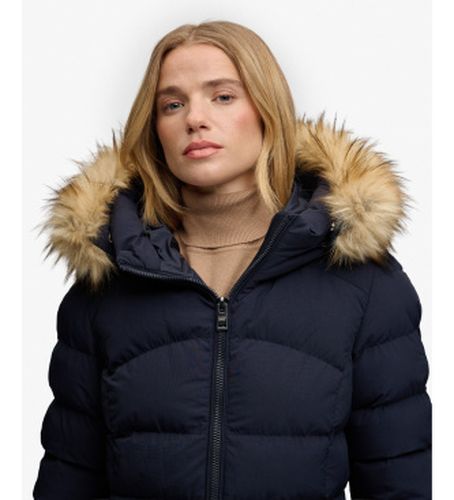 W5012185A Veste Mi-longue Fuji avec Fourrure Synthétique et Capuche (S), Casuel, Polyester - Superdry - Modalova