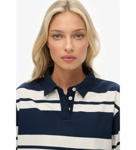 W6012175A Polo à rayures Rugby (XL), Casuel, Coton, Manche longue - Superdry - Modalova