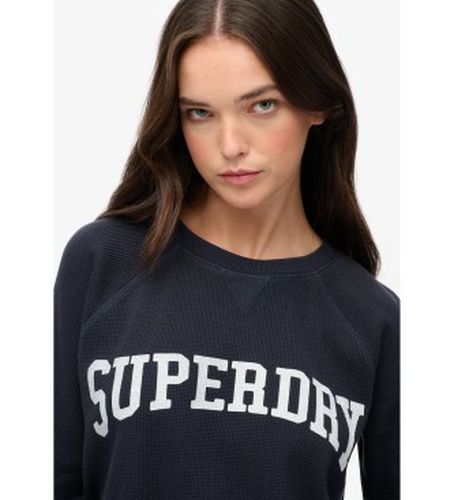 W6012134A Athletic Essentials Graphic Sweatshirt (S), Casuel, Coton, Manche longue, Marine - Superdry - Modalova
