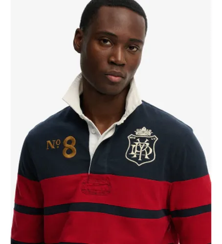 M1110483A Polo Double Rugby (XXL), Casuel, Coton, Manche longue - Superdry - Modalova