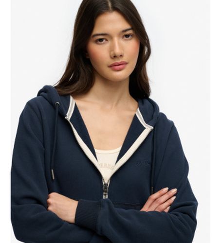 W2012286A Essential Logo Cropped Ziphood (XS), Casuel, Coton - Superdry - Modalova