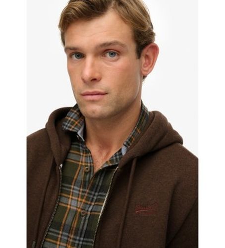M2014128A Essential Logo Zip Hooded Sweatshirt Brown (XXL), , Casuel, Coton - Superdry - Modalova