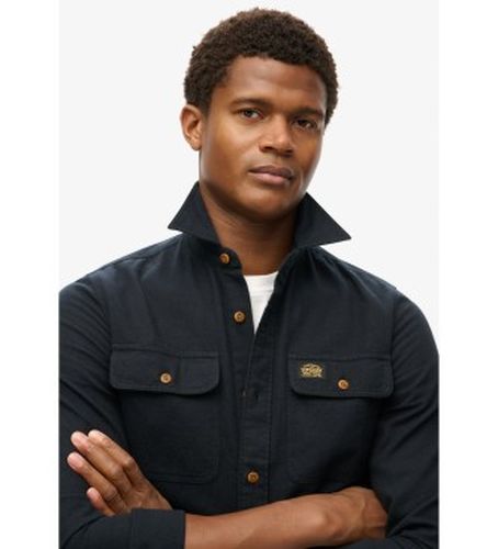 M4010723A Chemise de travail en flanelle (XL), Casuel, Manche longue, Le coton biologique, Durable - Superdry - Modalova