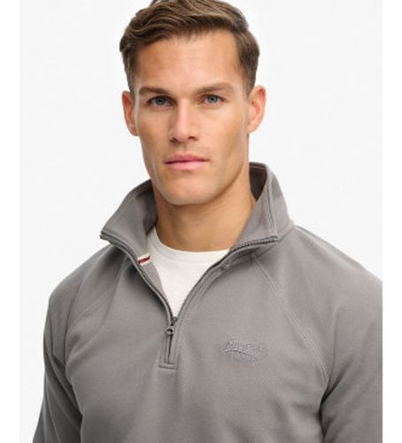 M2014309A Essential Logo Raglan Henley Sweater (L), Casuel, Gris, Coton - Superdry - Modalova