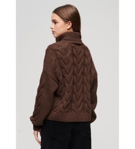 W6110546A Pull en tricot tressé avec col polo (L), Casuel, Acrylique, Manche longue - Superdry - Modalova