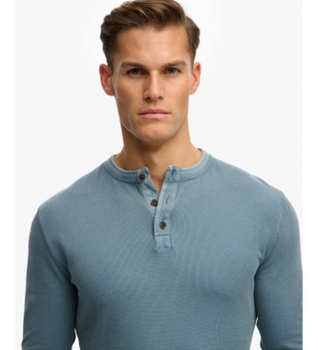M6010956A T-shirt grand-père texturé (S), Casuel, Coton, Manche longue - Superdry - Modalova