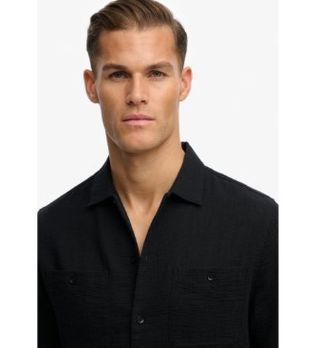 M4011123A Chemise texturée Merchant (M), Casuel, Coton, Manche courte - Superdry - Modalova