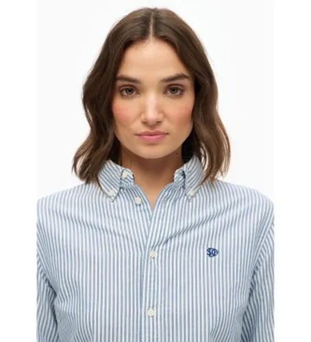 W4010565A Chemise slim oxford (XXS), Casuel, Coton, Manche longue - Superdry - Modalova