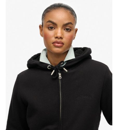 W2012323A Capuchon zippé doublé Borg (M), Casuel, Coton, Manche longue - Superdry - Modalova