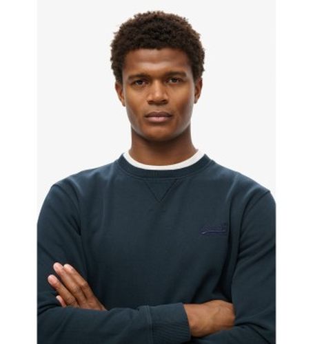 M2013751A Sweatshirt avec col ras du cou et logo Essential (S), Casuel, Coton, Marine - Superdry - Modalova