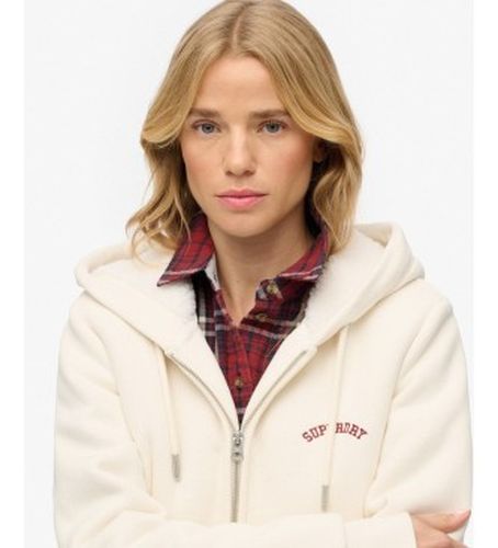 W2012323A Sweat à capuche et fermeture éclair Borg Lined, cassé (S), Casuel, Coton - Superdry - Modalova