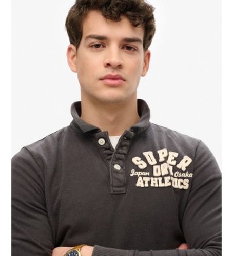 M1110435A Polo Vintage Athletic (XL), Casuel, Coton, Manche longue - Superdry - Modalova
