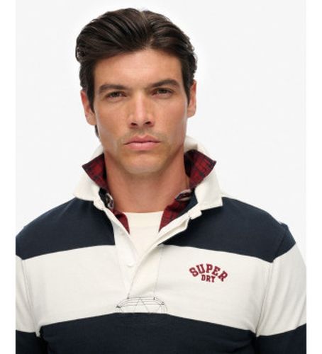 M6010909A Polo vintage Rugby (L), Casuel, Coton, Manche longue - Superdry - Modalova