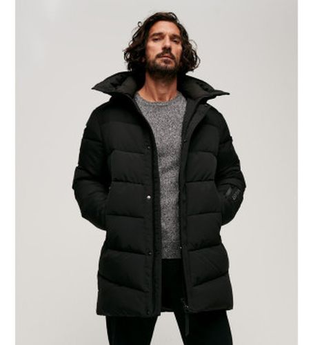 M5011982A City Chevron Quilted Parka (M), Noir, Casuel, Polyester, Durable - Superdry - Modalova
