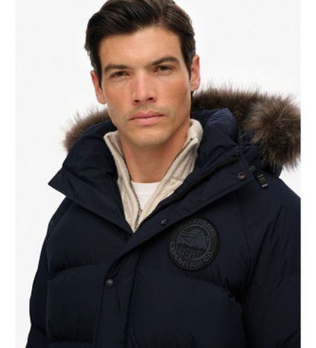 M5012208A Parka longue Everest Baffled (L), Casuel, Polyester, Marine - Superdry - Modalova