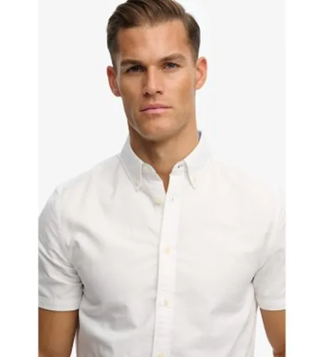 M4011101A Chemise Preppy Oxford (L), Casuel, Coton, Classique, Manche courte - Superdry - Modalova