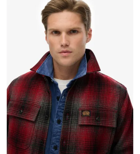 M4011050A Surchemise Miller en laine (S), Casuel, Manche longue - Superdry - Modalova