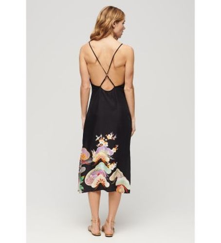 W8011678A Robe midi sans bretelles en lingerie imprimée (S), Casuel, Viscose, Sans manches / bretelles - Superdry - Modalova
