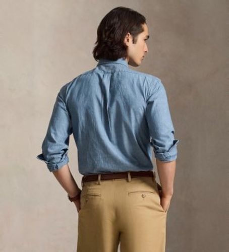 Chemise en chambray sur mesure (S), Casuel, Coton, Classique, Manche longue - Polo Ralph Lauren - Modalova