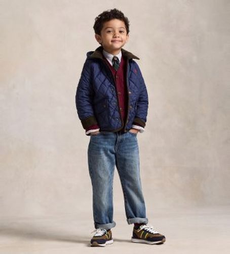 Pour garçon. 322943455002 Veste de campagne à capuche (3años= 102/108cm), Casuel, Polyester, mode enfantine - Polo Ralph Lauren - Modalova