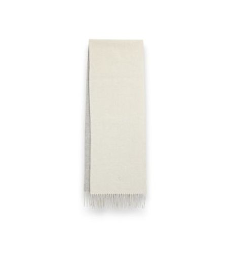 Écharpe en laine à franges crème (OSFA), Casuel - Polo Ralph Lauren - Modalova