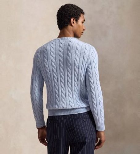 Pull en coton à torsades clair (L), Casuel, Manche longue - Polo Ralph Lauren - Modalova