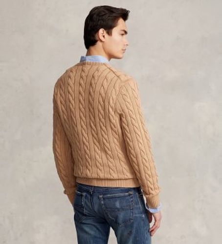 Pull tricoté en coton écru (L), Casuel, Classique - Polo Ralph Lauren - Modalova