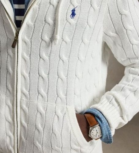 B18057004 Pull en coton tricoté en huit (S), , Casuel - Polo Ralph Lauren - Modalova