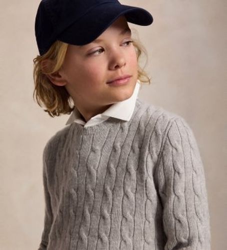 Pour garçon. 323958134006 Pull en cachemire à torsades ((M) 8/9años= 140/149cm), Casuel, Classique, Manche longue, mo - Polo Ralph Lauren - Modalova