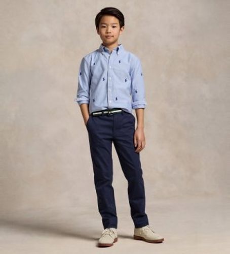 Pour garçon. 323855394001 Pantalon en sergé stretch Slim Fit (10/12años= 156/161cm), Casuel, Coton, Classique, mode - Polo Ralph Lauren - Modalova