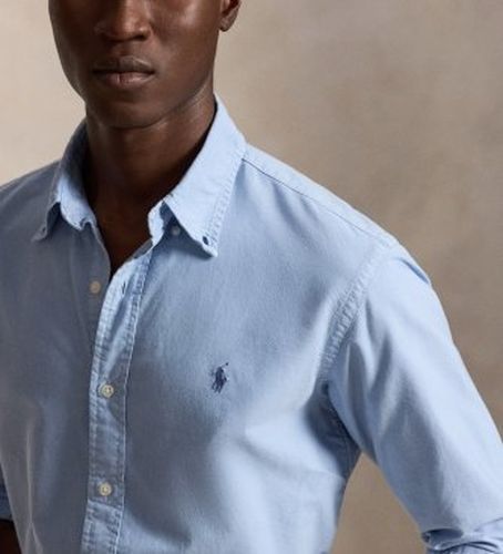 Chemise Oxford teintée Custom Fit clair (M), Casuel, Coton, Manche longue - Polo Ralph Lauren - Modalova