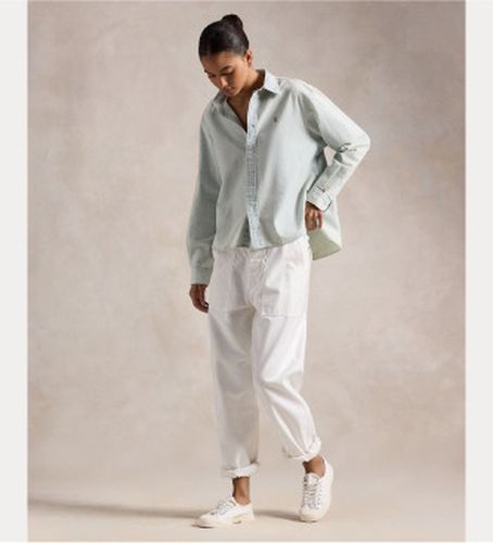 Cropped Boxy Shirt (XS), Casuel, Vert, Coton, Manche longue - Polo Ralph Lauren - Modalova