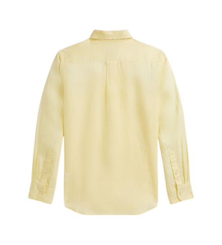 Pour garçon. 323967600503 Chemise en lin ((S) 6/7años= 136/138cm), Casuel, Coton, Manche longue, mode enfantine - Polo Ralph Lauren - Modalova
